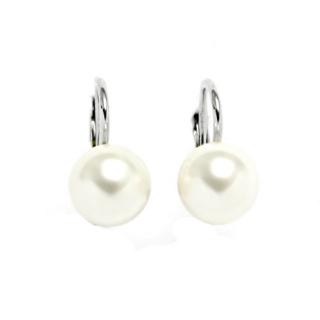    Náušnice Swarovski perly White 10mm