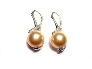 Náušnice s perlou Peach 10mm