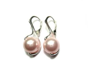  Náušnice s perlou 10mm Light Rose Swarovski 