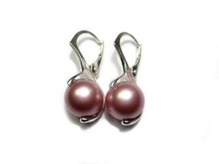 Náušnice perly 10mm Rose Swarovski