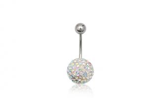 Piercing do pupíku AB Swarovski 