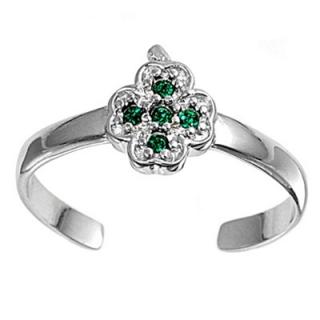 Prstýnek na nohu Emerald