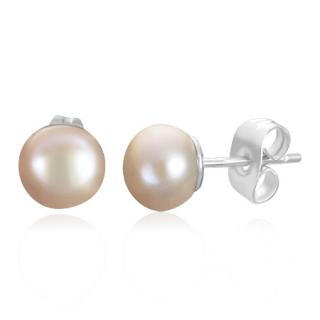 Náušnice  8mm perly Cream - pravé perly