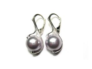 Náušnice s perlou Lavander 10mm