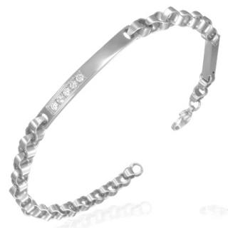 Pánský náramek z chirurgické oceli 22cm