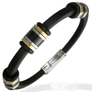 Pánský náramek z chirurgické oceli 24cm
