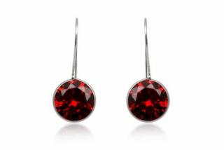       Náušnice se zirkony Red 13mm