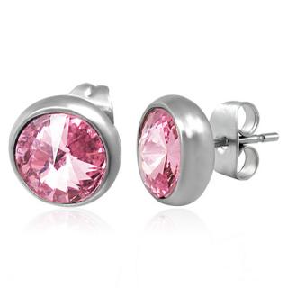 Náušnice  8mm Light Rose