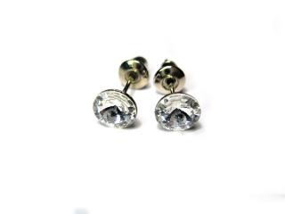 Náušnice  6mm Cear Rivoli Swarovski