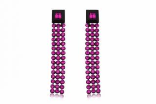 Náušnice Swarovski BOUTIQUE COLLECTION Fuchsia