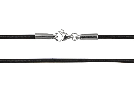 Kůže na krk 40cm, síla 2mm - černá