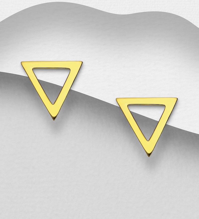 1,3gr náušnice triangl