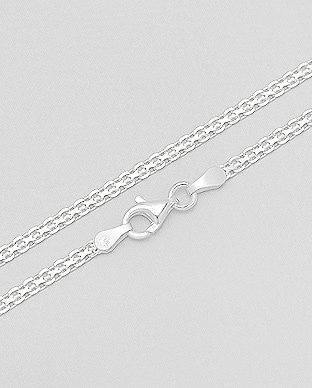 Stříbrný řetízek 40cm - síla 2mm - Bismark - 3,4gr