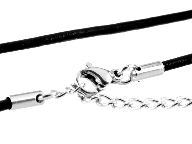 Kůže na krk 40-45cm, síla 2mm - černá
