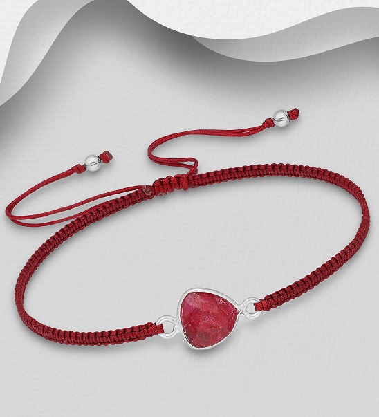 0,8gr náramek kabbalah Ruby