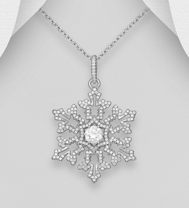 Ag 925/1000 - 5,4gr přívěsek snowflake