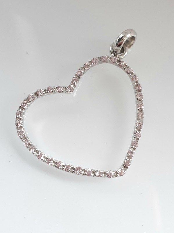 2,15gr přívěsek srdce pink