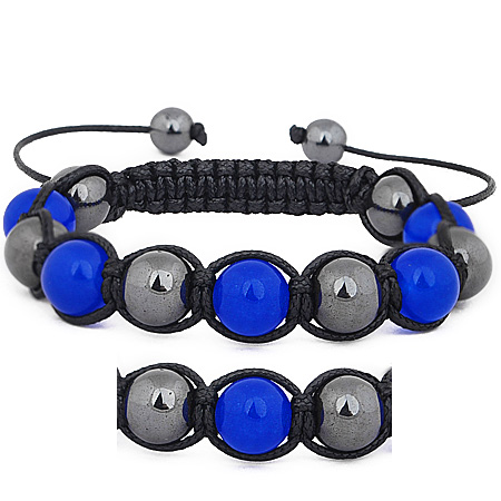 Výprodej náramek unisex Jadeit a Hematit