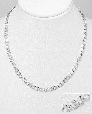 Stříbrný řetízek 50cm - síla 4,17mm PANCR stříbrný - 19,1gr