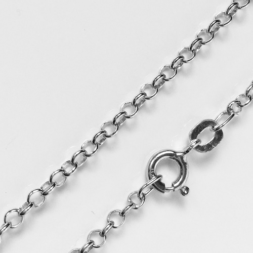 Stříbrný řetízek 42cm - síla 2mm rolo, rhodiovaný - 3,6gr