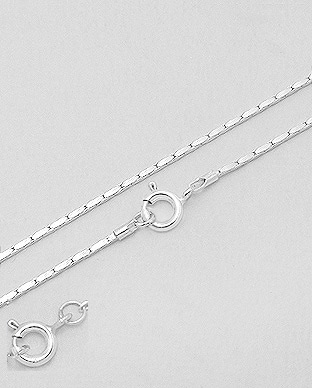 Stříbrný řetízek 50cm - síla 0,63mm rhodiovaný - Cardano - 2,3gr