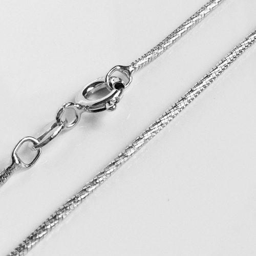 Stříbrný řetízek 42cm - síla 1,22mm - kulatý, rhodiovaný - 4,5gr