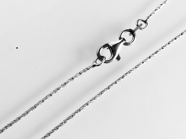 Stříbrný řetízek 41cm - síla 1mm - kulatý, 2,1gr