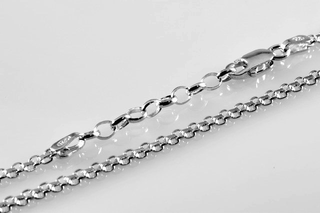 23-26cm řetízek na nohu, šířka 2,2mm stříbrný - 2,9gr