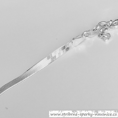 Řetízek na nohu 23-26cm Magic - stříbrný - 2,9gr