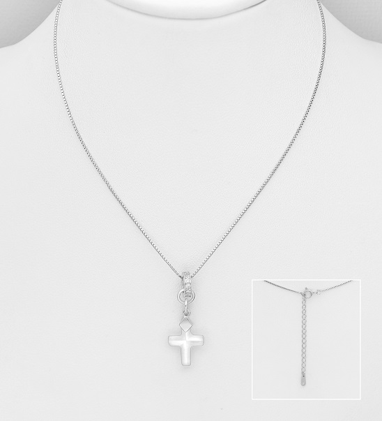 2,5gr řetízek s křížkem Swarovski
