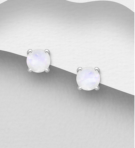 0,7gr náušnice Moonstone