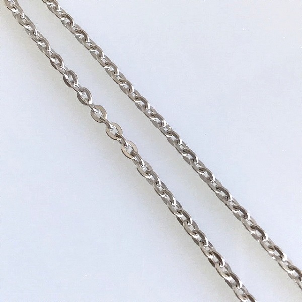 Stříbrný řetízek 60cm - síla 1,95mm ovály, rhodiovaný - 4,3gr