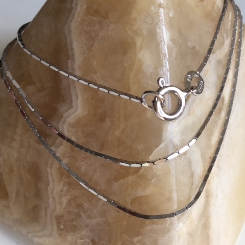 Stříbrný řetízek 42cm - síla 0,63mm rhodiovaný - Cardano - 1,9gr