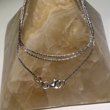 Stříbrný řetízek 41cm - síla 1mm - kulatý, 2,1gr