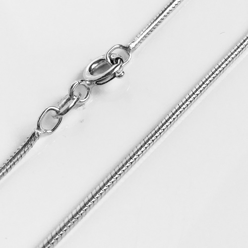 Stříbrný řetízek 40cm - síla 1,49mm kulatý, rhodiovaný - 6,6gr