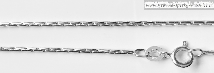 Stříbrný řetízek 42cm - síla 1,39mm stříbrný - Cardano - 4,55gr
