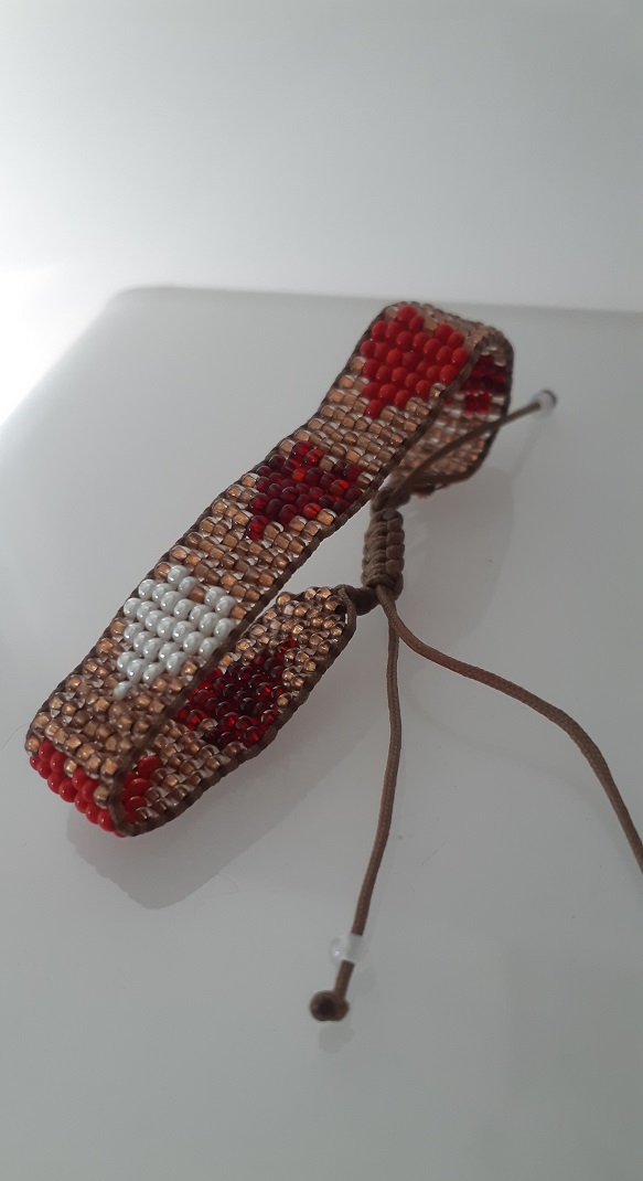 3,8gr náramek srdíčkový