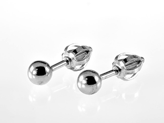 0,7gr náušnice na šroubek kuličky 4mm