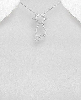 1,7gr kočka přívěsek