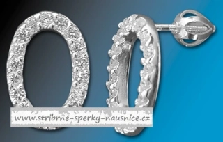 2,7gr náušnice ovály na šroubek