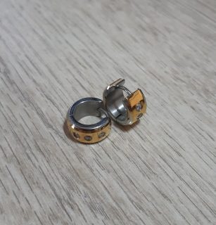 Ocelové kroužky 13mm náušnice