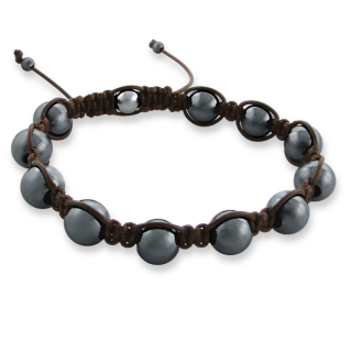 7,5gr náramek Shamballa Hematit unisex