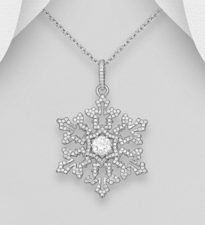 Ag 925/1000 - 5,4gr přívěsek snowflake