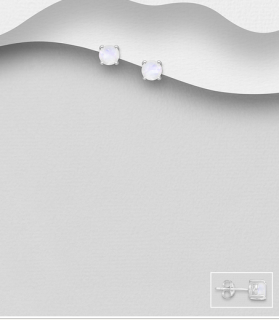 0,7gr náušnice Moonstone